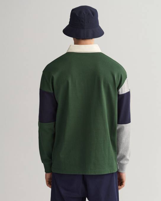 escudo de crista rugger N424C216 verde floresta GANT homens