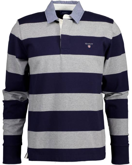 rugger pesado listras originais N424C211 melange cinza GANT homens