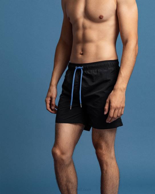 calções de banho de ajuste clássico N424C428 preto GANT homens