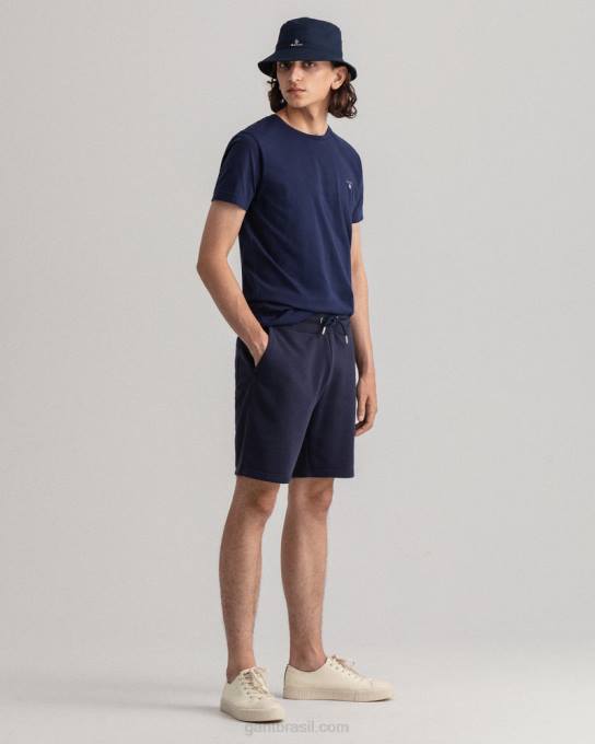 calções de suor originais N424C398 noite azul GANT homens