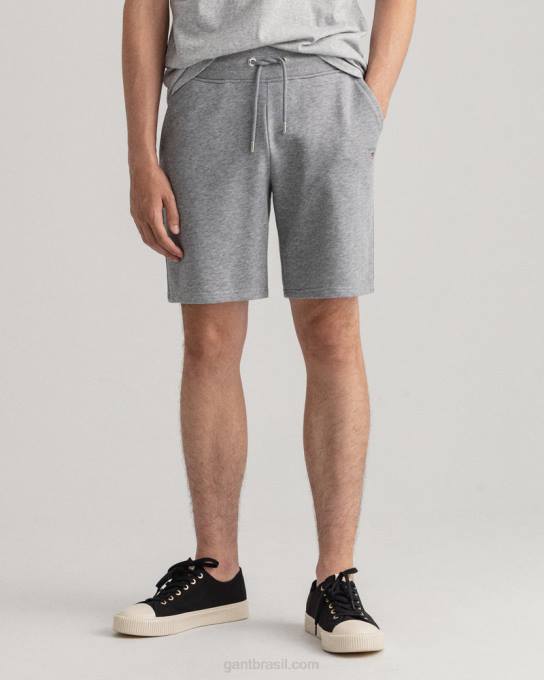 calções de suor originais N424C399 melange cinza GANT homens