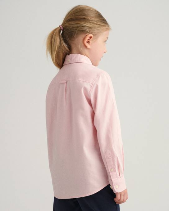 camisa infantil oxford arquivo N424C834 rosa formal GANT juventude