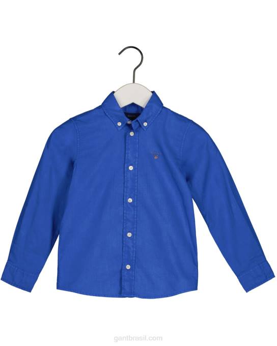 meninos camisa de sarja de algodão N424C835 palácio azul GANT juventude