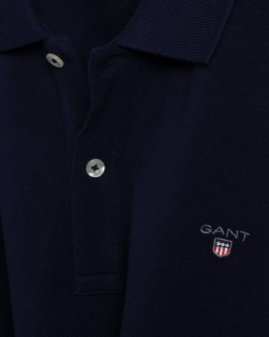 camisa polo piquê original adolescente N424C795 noite azul GANT juventude