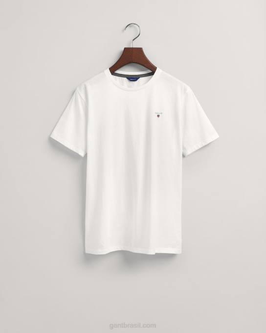 camiseta original adolescente N424C803 branco GANT juventude