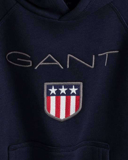 capuz de escudo infantil N424C867 noite azul GANT juventude