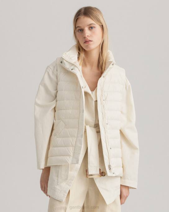 colete leve N424C756 creme GANT mulheres