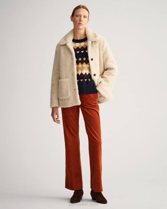 jaqueta de pelúcia N424C752 massa de vidraceiro GANT mulheres