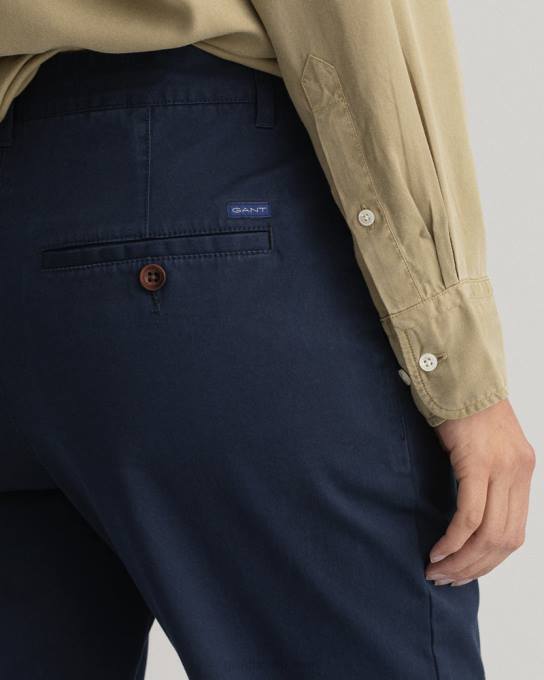 calça chino clássica fryda slim fit N424C748 marinho GANT mulheres