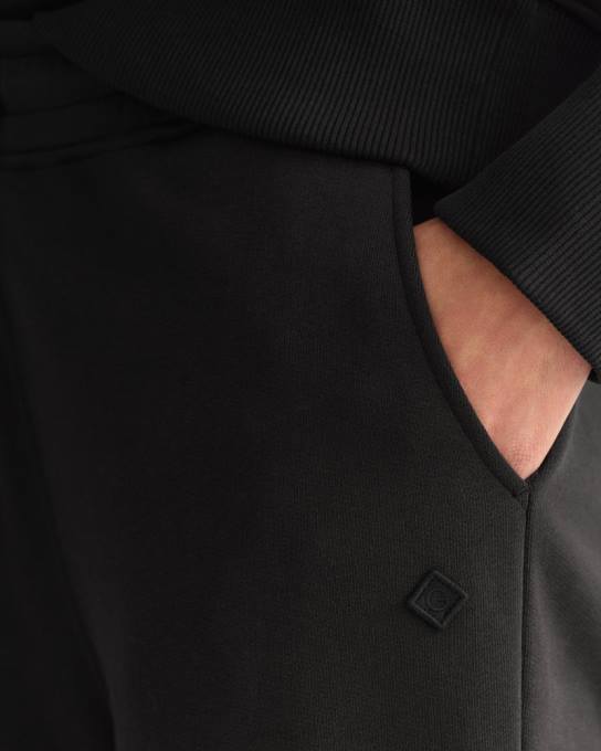 calça de moletom essencial com ajuste relaxado icon g N424C713 Ébano preto GANT mulheres