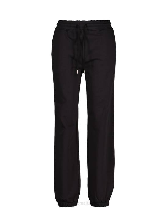 calça de moletom essencial com ajuste relaxado icon g N424C713 Ébano preto GANT mulheres