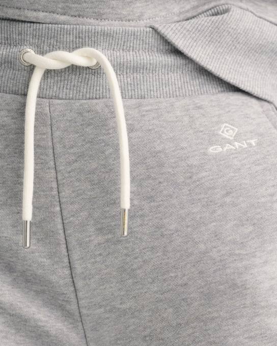 calça de moletom logo N424C731 melange cinza GANT mulheres