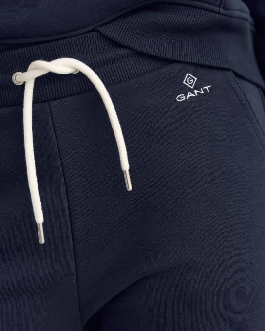 calça de moletom logo N424C734 noite azul GANT mulheres