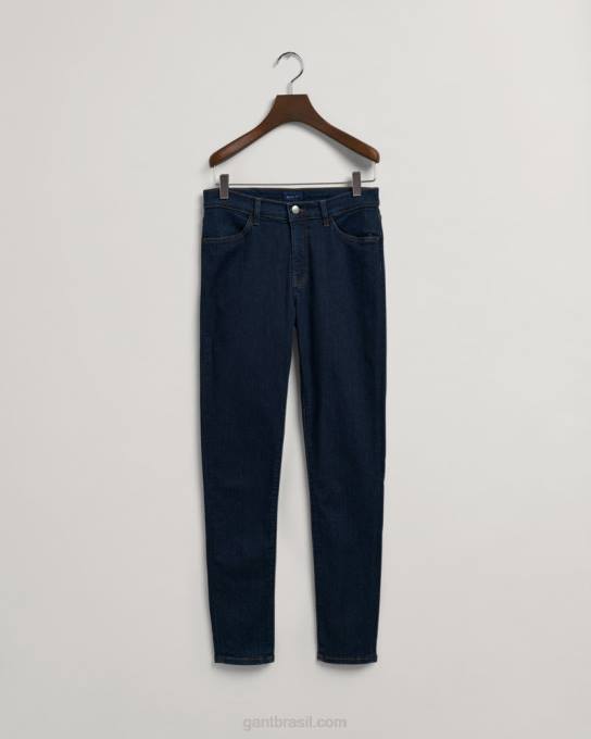 calça jeans skinny índigo nella N424C747 azul escuro GANT mulheres