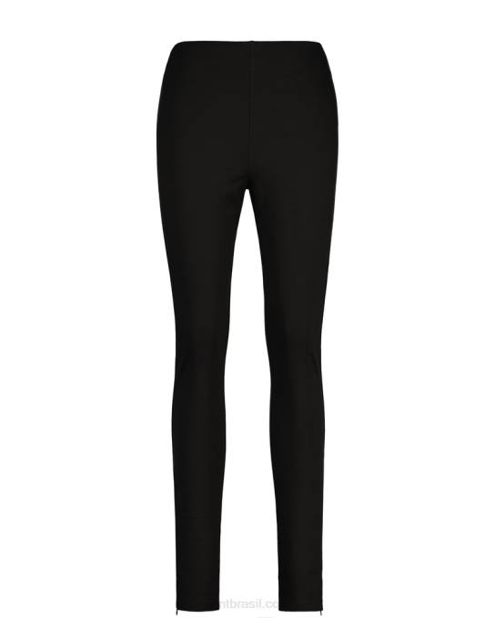 leggings de jérsei com zíper lateral N424C739 Ébano preto GANT mulheres