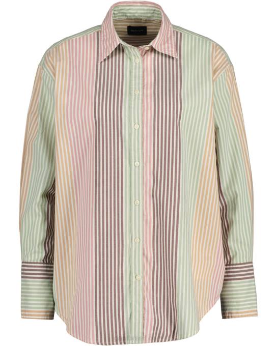 camisa multilistras de ajuste relaxado N424C589 multicolorido GANT mulheres