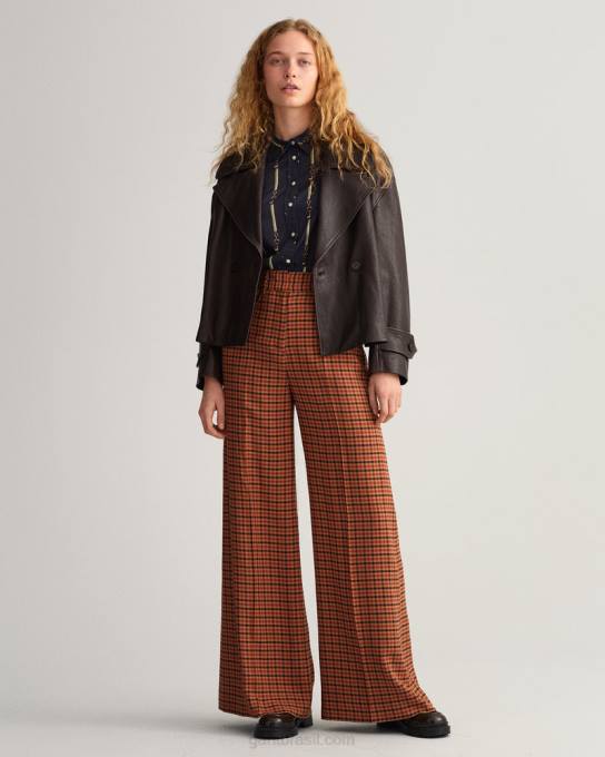 camisa voile de algodão luxe americana regular fit N424C590 noite azul GANT mulheres