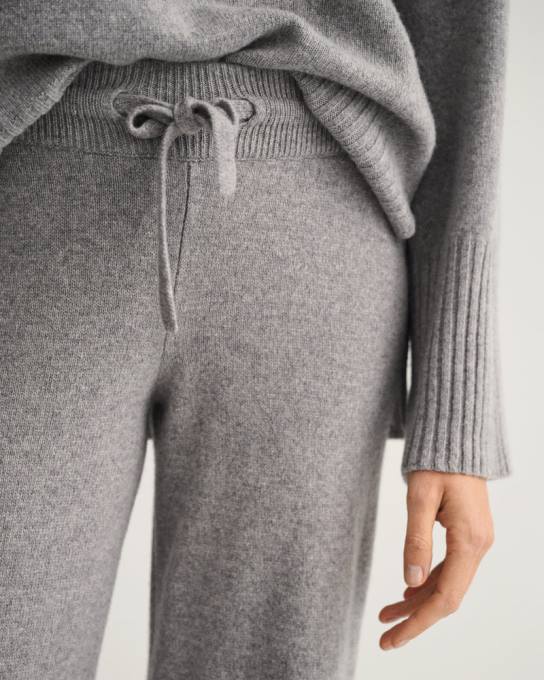 calças de salão N424C678 melange cinza GANT mulheres