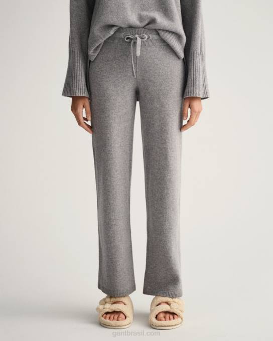 calças de salão N424C678 melange cinza GANT mulheres