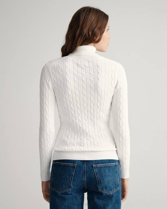 gola alta de algodão elástico N424C702 casca de ovo GANT mulheres