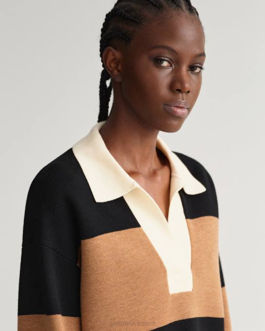 rugger pesado listrado N424C658 noz torrada GANT mulheres