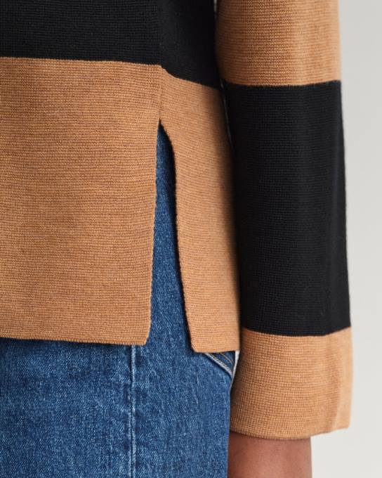 rugger pesado listrado N424C658 noz torrada GANT mulheres