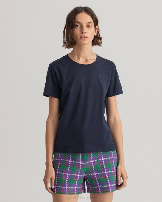 camiseta original N424C610 noite azul GANT mulheres