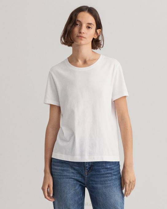 camiseta original N424C617 branco GANT mulheres