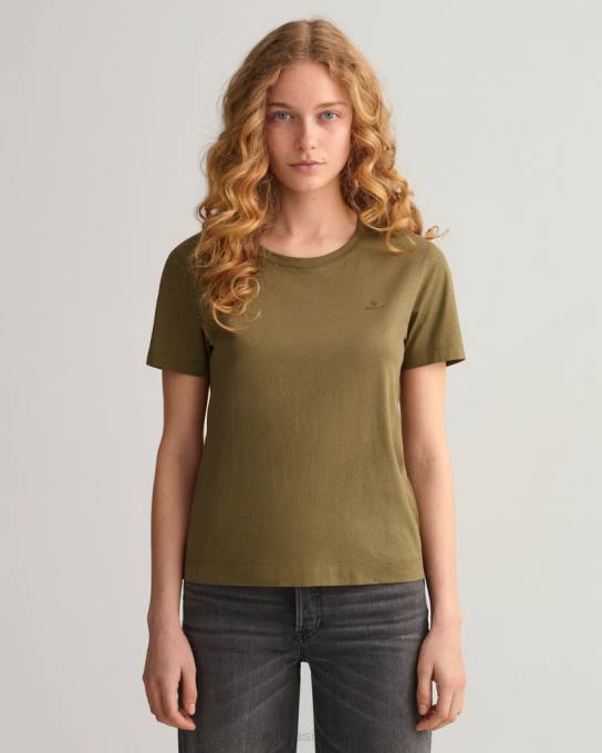 camiseta original N424C628 caçador verde GANT mulheres