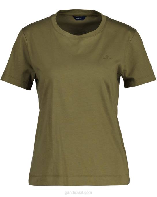 camiseta original N424C628 caçador verde GANT mulheres