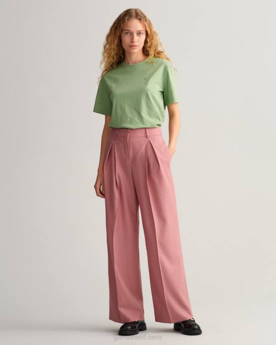 icon g t-shirt essencial N424C603 eucalipto verde GANT mulheres