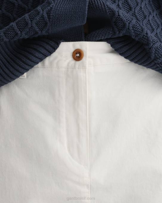 saia chino clássica slim fit N424C650 casca de ovo GANT mulheres