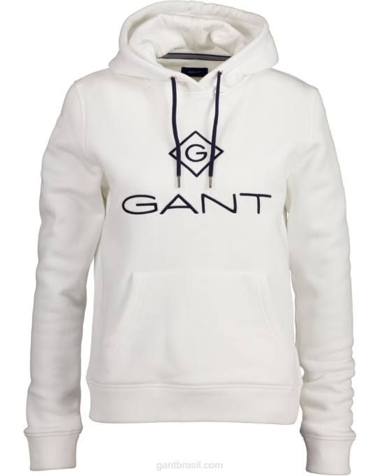 moletom com logo N424C728 casca de ovo GANT mulheres