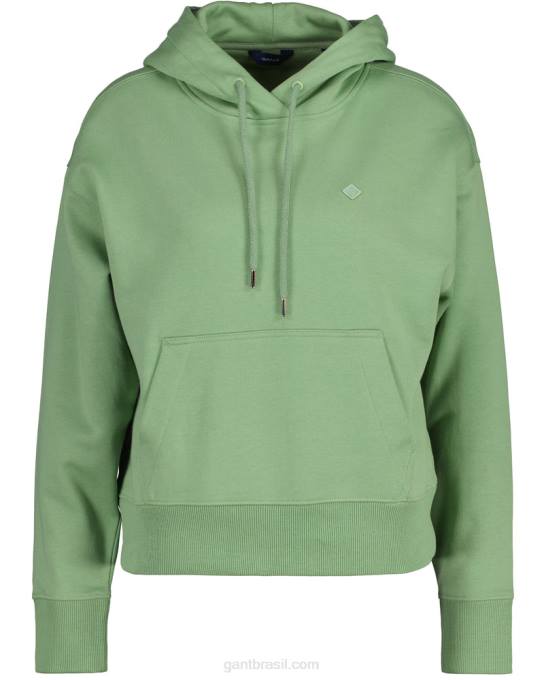 moletom essencial icon g N424C716 eucalipto verde GANT mulheres