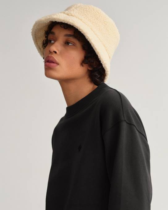 moletom gola careca icon g essencial N424C717 Ébano preto GANT mulheres